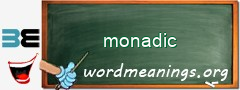 WordMeaning blackboard for monadic